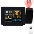 thumbnail image 1 of Syenll Projection Alarm Clock with Weather Station, Digital Indoor Outdoor Thermometer with Temperature Humidity Display for Bedrooms, 1 of 8