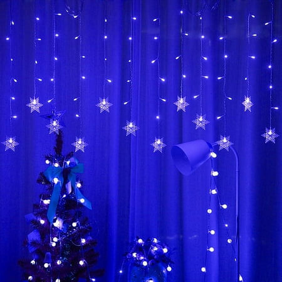 Christmas Lights, 10 Ft 120 Flashing LED Christmas Tree Light, 10 Christmas  Ornaments, 8 Modes Remote Control,Snowflake Line USB Powered for Bedroom  Party Home Xmas Decor Indoor Christmas Decor 