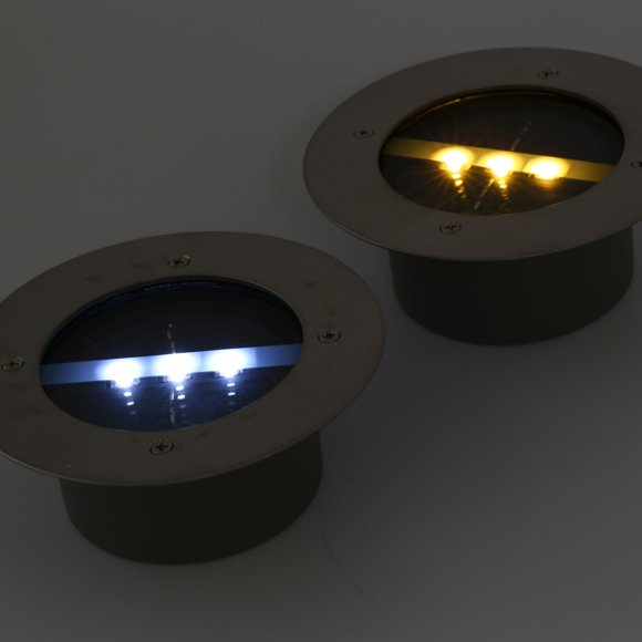 LED Solar Buried Lights, Automatic Sensor, 10,12 Hour Runtime, Outdoor Pathway Roadway Lighting
