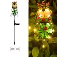 thumbnail image 1 of LED Solar Christmas Decorative Candy Cane Sign Light Outdoor Pile Light Used for Road Garden Garden Lawn Lamp Christmas Gift (1PC Elk), 1 of 7