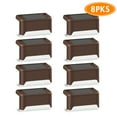 thumbnail image 1 of LED Solar Deck Lights, 8 Pack Waterproof Solar Step Lights, Solar Lights for Outdoor Stairs Fence Railing Yard Patio (Brown-Warm White), 1 of 9