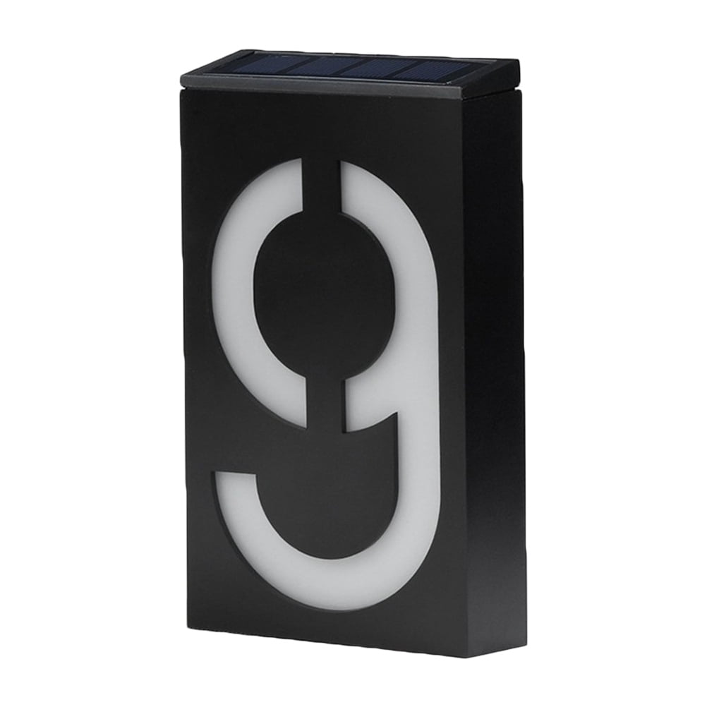 LED Solar Door Number Light, Address Digits Lamp Sign Automatic ...
