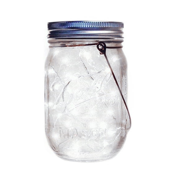 LED Solar Fairy Mason Jar Light Party Wedding Garden Decor (White Light 2m)