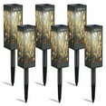 thumbnail image 1 of LED Solar Garden Pathway Lights, 6 Pack Waterproof Auto on/off Outdoor Landscape Lamp for Yard Patio Walkway, Warm White, 1 of 8