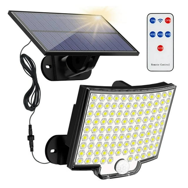 LED Solar Motion Light Outdoor Separate Panel Solar Flood Lights 4