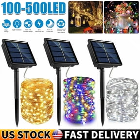 LED Solar Power String, Colorful/White/Warm, Fairy Lights, Garden Outdoor Party Christmas Lamp
