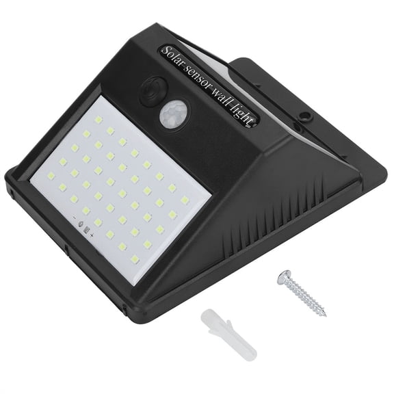 LED Solar Powered Light Human Body Induction Waterproof Wall Lamp for Yard Garden Gate