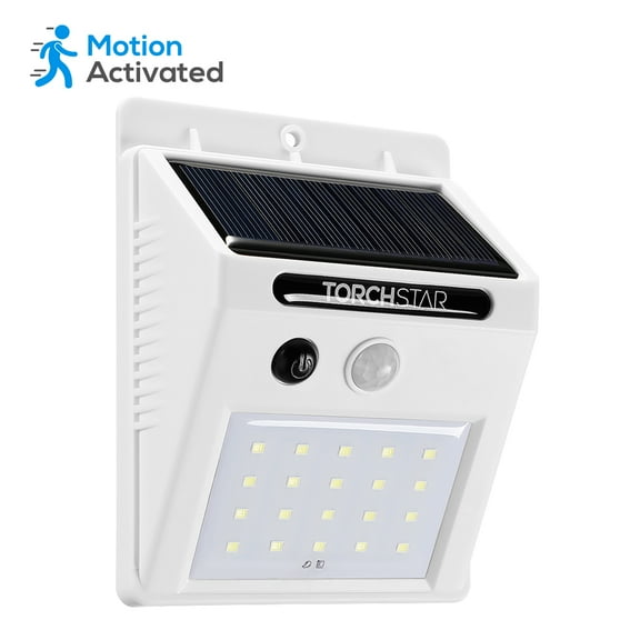 LED Solar Wall Light, Sensor Motion Security Lighting Outdoor