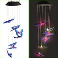 thumbnail image 1 of LED Solar Wind Chime Changing Color Waterproof Wind Chimes For Home Party Night Garden Decoration-Butterfly, 1 of 6