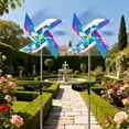 thumbnail image 1 of Hnjugfe  2pcs Yard Garden Wind Spinners with Solar Lights, Outdoor Metal Wind Spinners, Lawn Yard Art Garden Decor, 1 of 6