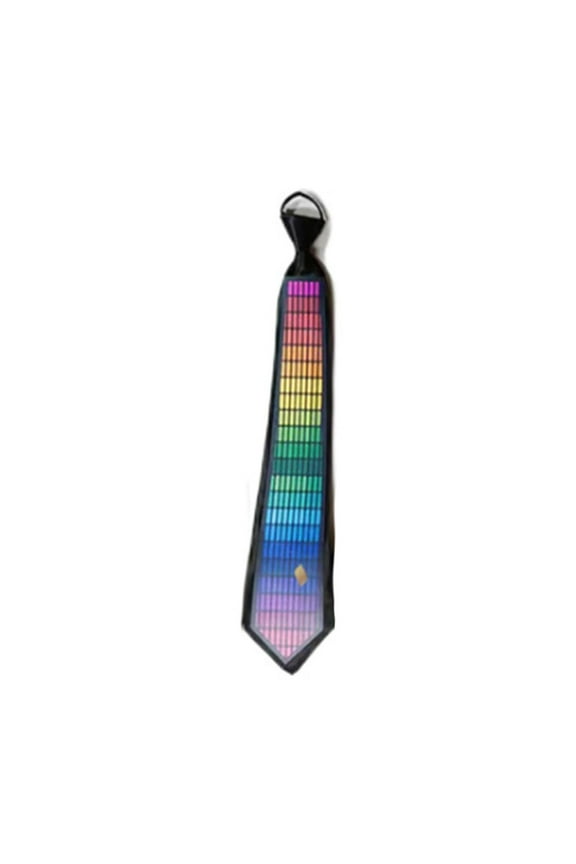 LED Sound-Activated Light Up Tie - Cold Light Luminous Necktie for Parties, Music Events & Halloween - Glowing Decorative Accessory with Sound Control Technology