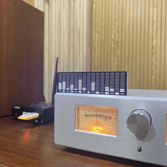 LED Sound-Controlled Music Spectrum Display Pickup Ambient Light Atmospheric Rhythm Light Module,1 x Atmospheric Rhythm Light Module,Black