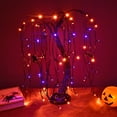 thumbnail image 1 of LED Spooky Bonsai Night Light,80 LED Lights, Battery Powered or DC Adapter(Included) (Orange+Purple), 1 of 5