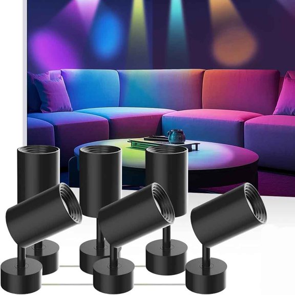 LED Spot Lights, Color Changing Wall Light with APP & Remote Control, Music Sync, Ambient Lighting for Living Room Bedroom Decor