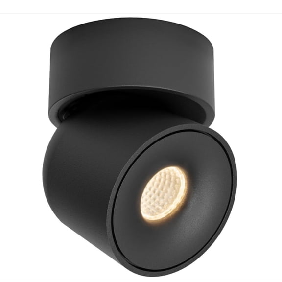 LED Spotlight Indoor, 9W Dimmable Ceiling Spot Lights Mounted Light Fixture, 360 Pivoting Small Directional Lighting for Living Room Bedroom Artwork Accent Lighting, 3000K