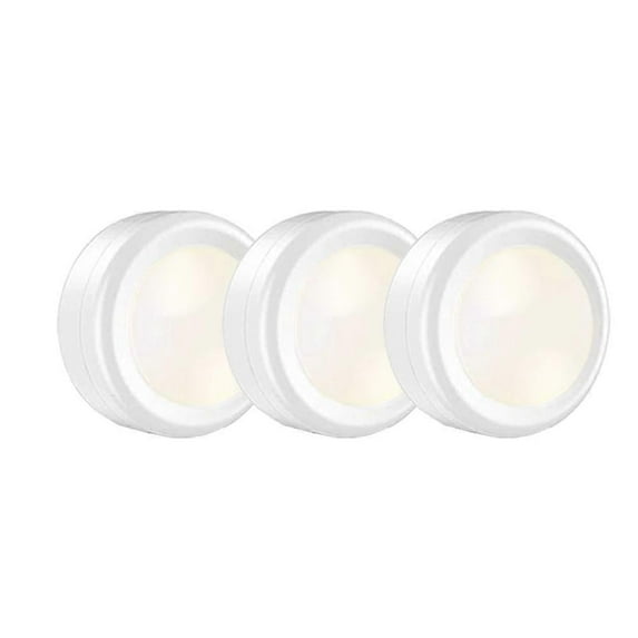 LED Spotlights Battery Operated with Remote Control, Pack of 3 LED Spot Display Case Lighting Wireless Cabinet Lighting Dimmable Under-Unit Light Kitc