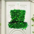 thumbnail image 1 of LED St. Patrick's Day Wreath, Light Up Hat Door Decor, Battery Operated Irish Party Decoration Indoor Outdoor(Green), 1 of 6