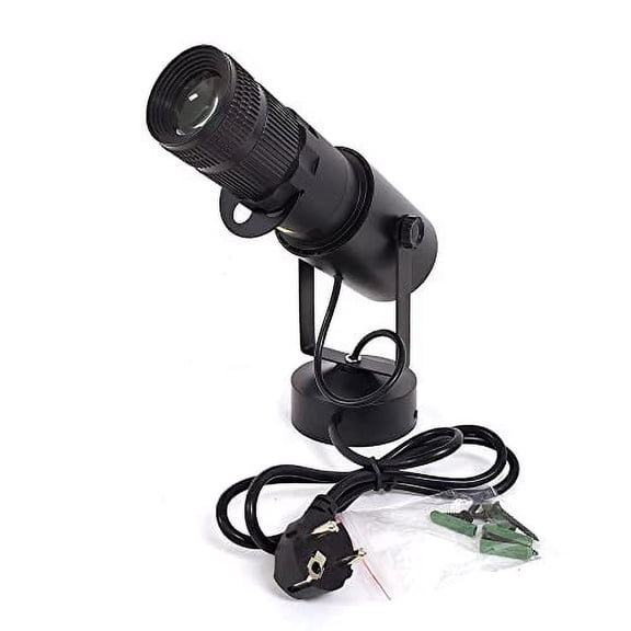 LED Stage Light 15W Led Spotlight Portable Led White Spotlight Focal Length Adjustable 4 Apertures for DJ Disco Club Stage Party Wedding Stage