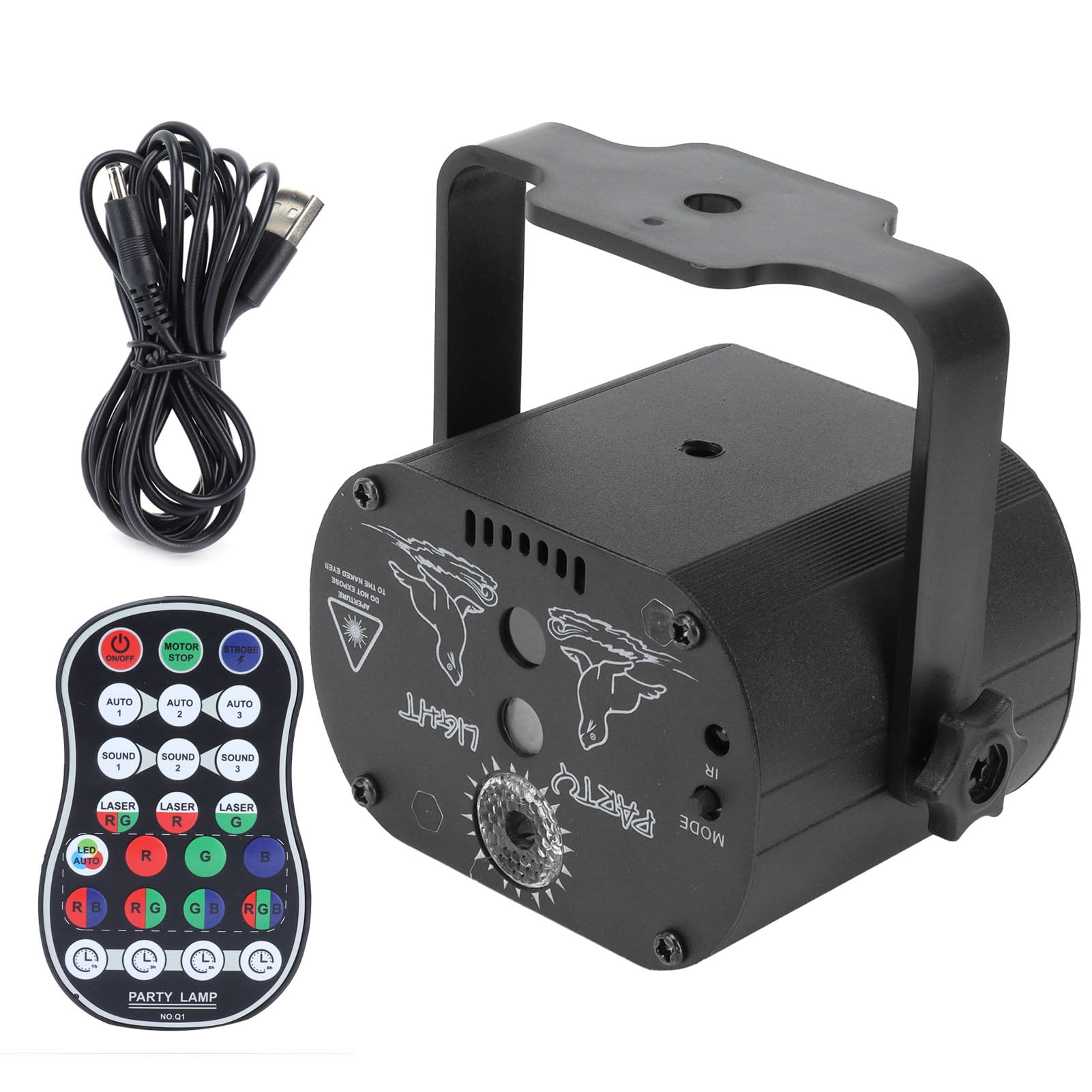 LED Stage Light 15W Mini RGB Lamp with 60 Patterns for Bar KTV Club ...