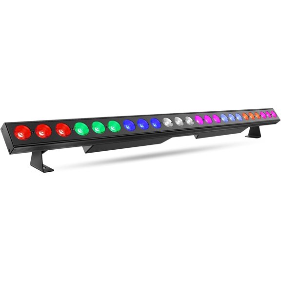 LED Stage Wash Light Bar - SQHQ 150W 6IN1 RGBWA+UV Color Changing Linear Wall Washer DJ Light Bar by DMX 8 Zones Control Sound Activated Uplight for Event Party Church Wedding Stage Lighting
