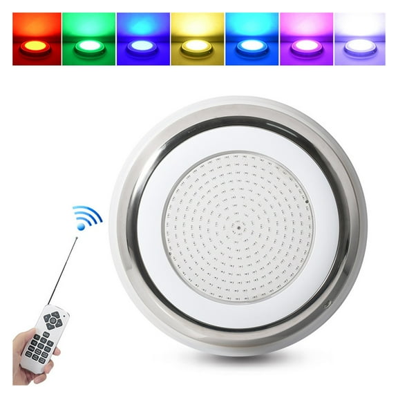 LED Stainless Steel Fully Glued Wall-mounted Swimming Pool Lights Coloul Wireless Remote Control Underwater Lighting Lighting Fixtures 12W , 18W , 25W , 35W ,High Efficiency