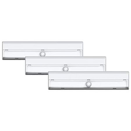 LED Stair Lights | 3 Pack | Motion Sensor | Stick-on | Lights for Steps or Closet | Battery | Adhesive Tape + Screws Included (by Brilliant Evolution)