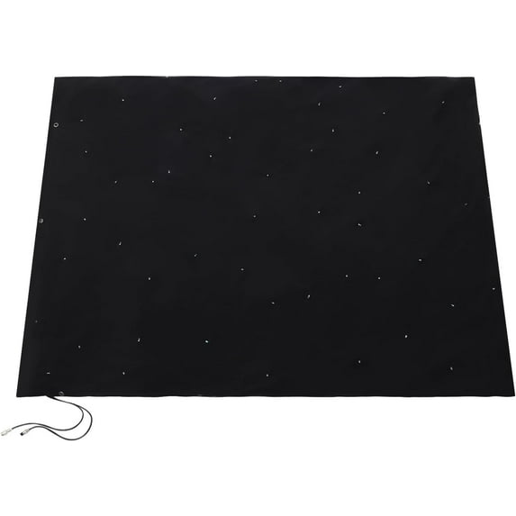 LED Star Curtain Backdrop Light,DMX512 Control White Colors LED Galaxy Props Night Sky Stars Starry Lighting Background for Wedding Event Stage Show (White LEDs, 13ftx13ft)