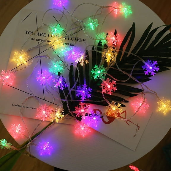 LED Star Fairy Lights - Battery Operated with Waterproof for Indoor & Outdoor, Patio, Bedroom, Wedding Party Decor, Warm White