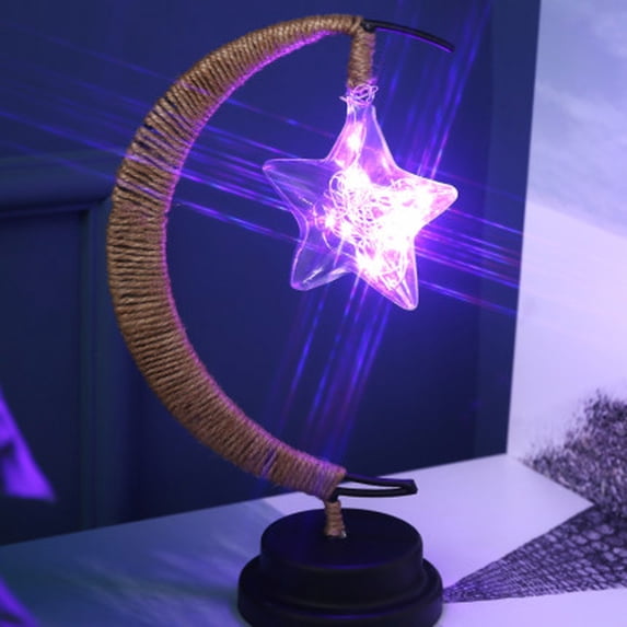 LED Star Night Light, Handmade Wrought Iron USB Decorative Lamp with Tap Control Color Changing, Romantic Bedside Lamp for Bedroom, Living Room, Party and Holiday Gift