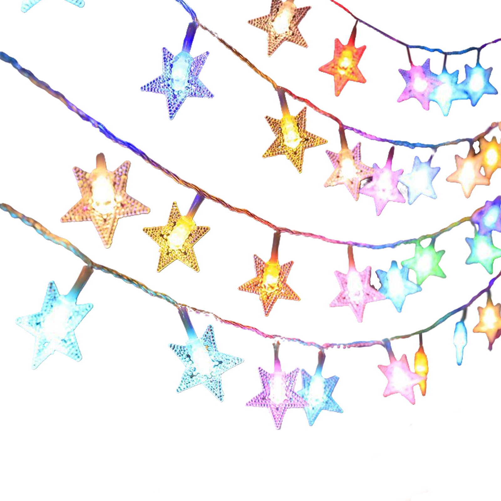 LED Star String Lights Flexible Design EnergySaving Waterproof Indoor