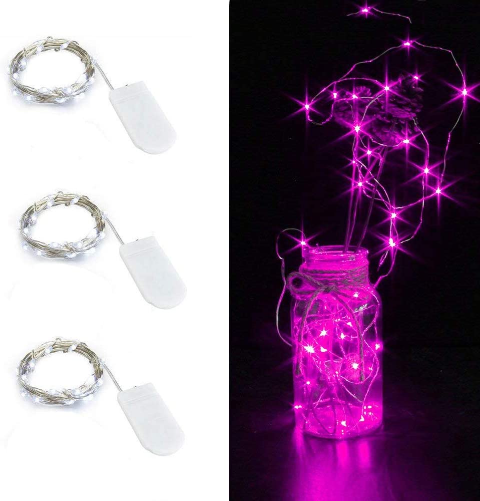 LED Starry String Lights on Copper Wire Battery Powered Wedding