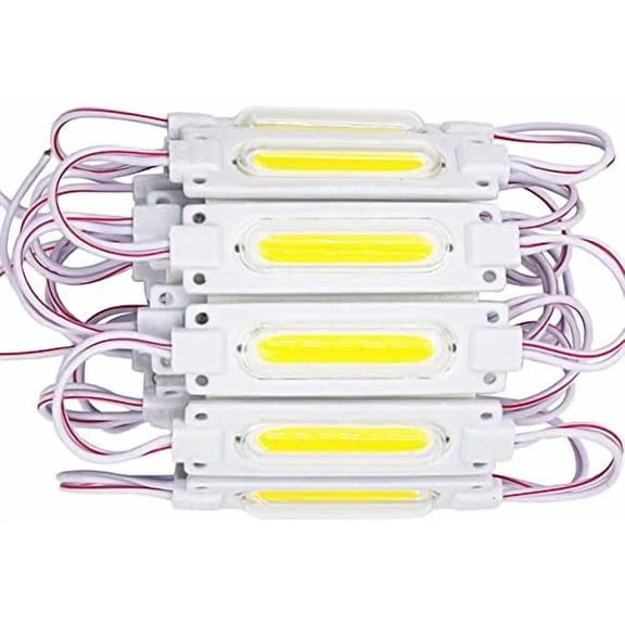 LED Storefront Lights Outdoor Module Light COB LED Lights with Tape Adhesive Waterproof Storefront Window Light for Business Store Advertising Signs 20pcs (Warm White)