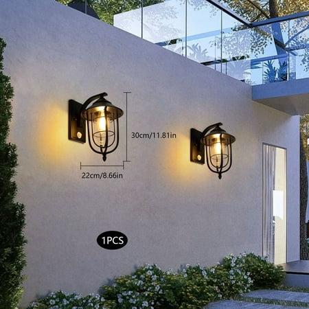 LED Street Light Motion Sensor Yard Outdoor Lamp Smart Sensor Switch Wall Sconce