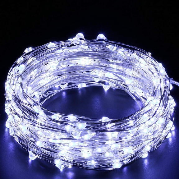 LED String Lights, 20m 200 LED Solar String Lights, Copper Wire Solar Garden Lights with 8 Modes for Christmas Decoration