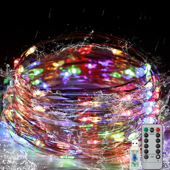 LED String Lights, 50/100/200 leds Firefly String Lights Garden Home Party Wedding Festival Decorations Crafting Battery Operated Lights