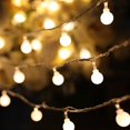 thumbnail image 1 of LED String Lights, Warm White Ball Fairy Lights, Waterproof Decorative Starry Lights for Bedroom Patio Parties, Battery Powered, 1 of 8