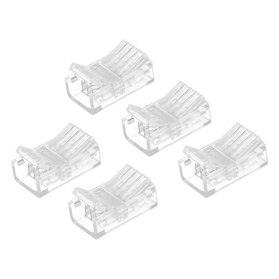 LED Strip Connector 4 Pin, 10mm LED Connectors for Strip Light Connector 5 Pack