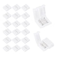 thumbnail image 1 of LED Strip Connectors 10mm Width 20 Pcs - Unwired LED Couplers Solderless for DIY Lighting Projects Wide RGB LED Strip Lights 4 Pin, 1 of 6