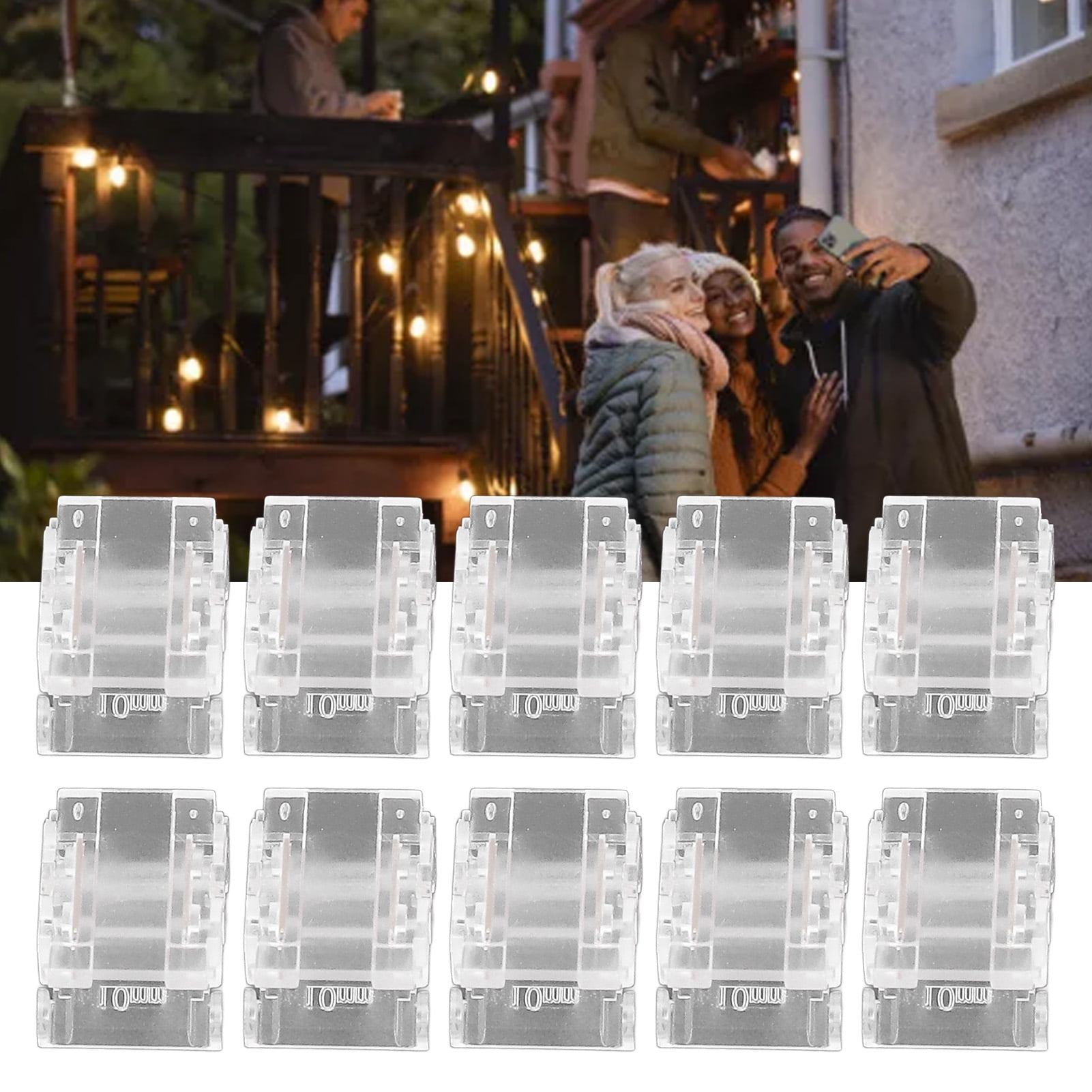 LED Strip Connectors, Solderless LED Strip Lights Connectors 10 Pcs Strip To Strip Quick Connect