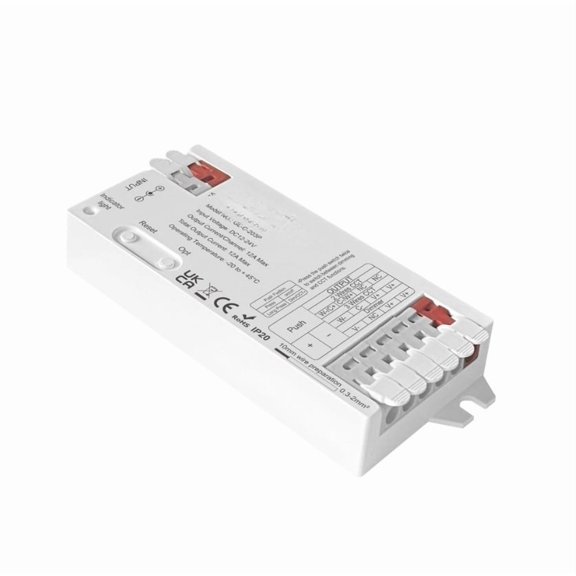 LED Strip Controller For Zigbee 3.0 And 2.4G, Smart Dimmer For 2-Wire And 3-Wire LED Strips, 12A Max Current, Scene Memory Function, DC 12-24V