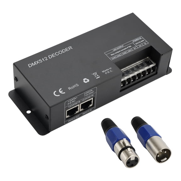LED Strip Light Controller With DMX 512 Decoder