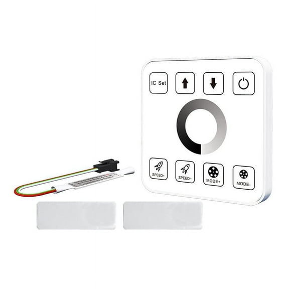LED Strip Light Controller with 8Key Touch Panel Wireless Controller Reflux Pixel Control for Horse Race Tape Lamps,B