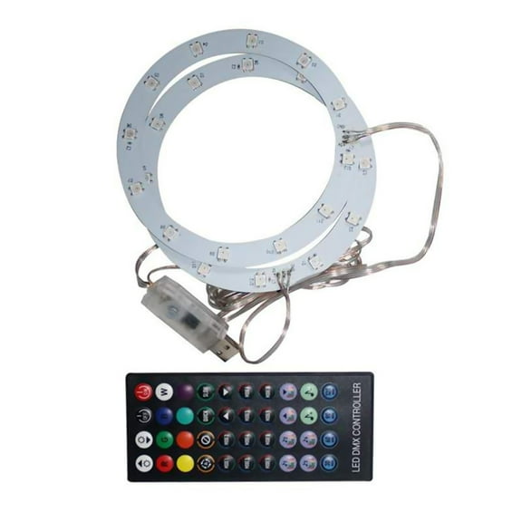 LED Strip Light RGB 8 Colors Pickup Light Console Light Bar Decals With Remote Control for PS5 Console