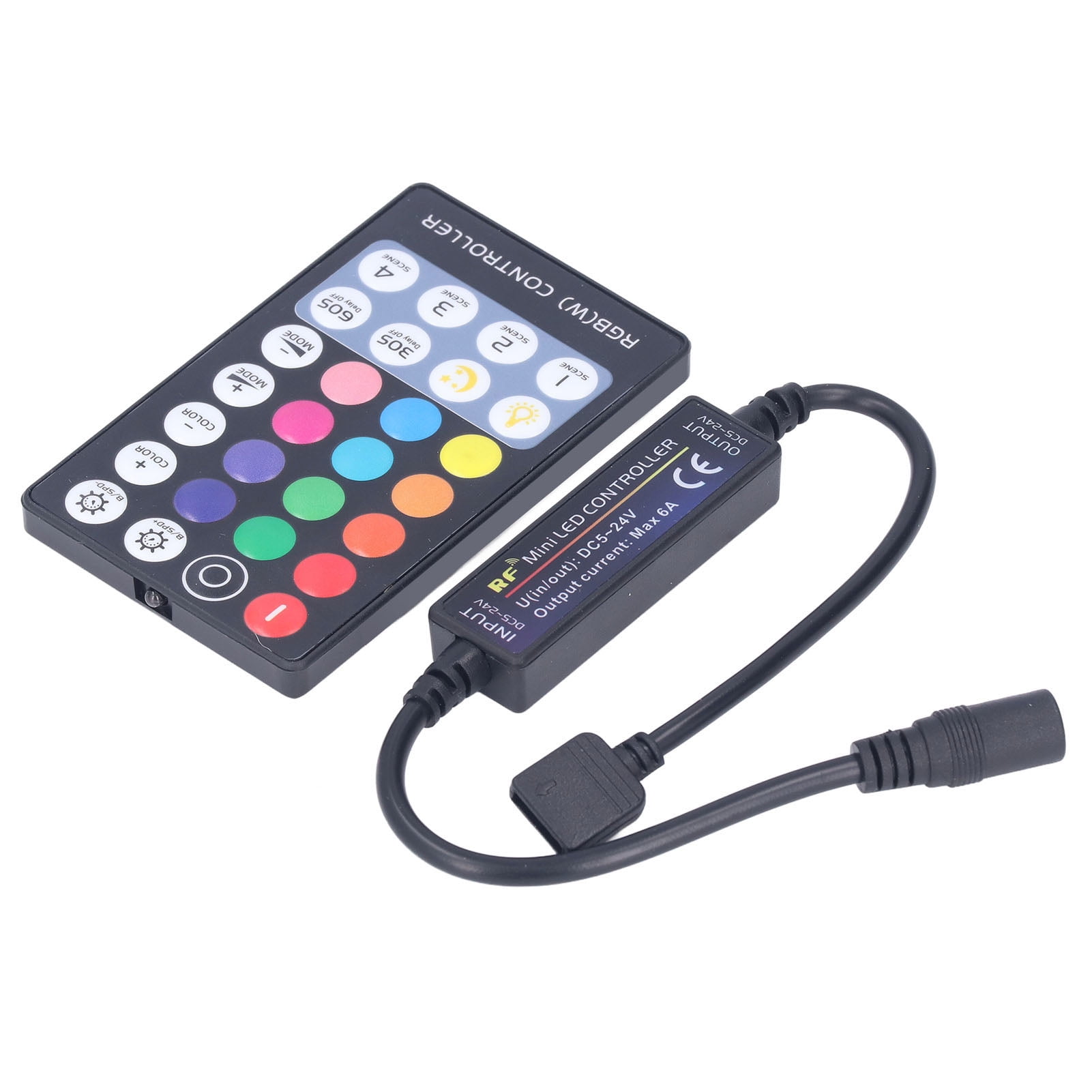 LED Strip Light Remote Control With Controller, 28 Keys 4 Pins Wireless
