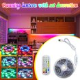 thumbnail image 1 of LED Strip Lights 197Inch 70LED, Color Changing Lights Strip for Bedroom, Desk, Indoor, Room Bedroom, Girl Boy Birthday Gifts RGB Decor with Remote and 24V Power Supply, 1 of 8