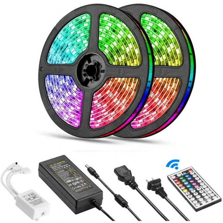 12V 5M Reel RGB LED Strip Lights, Brightest 5050 LED Tape Light