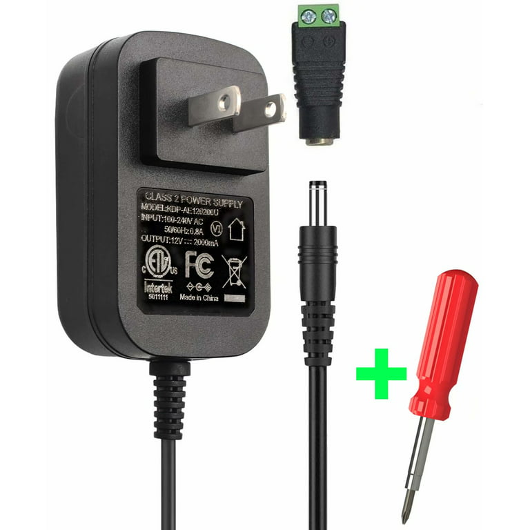 Ac / dc 12v 2a 24w adaptateur d'alimentation transformateur pour 5050 3528  Led Strip Light Eu Plug