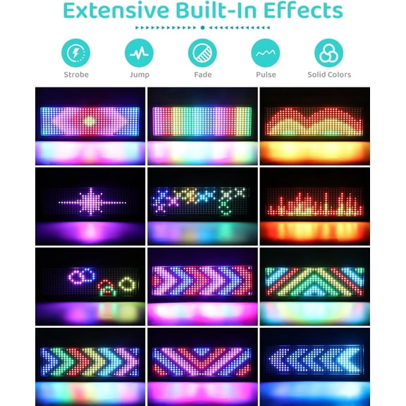 LED Strobe Light for DJ Stage Party, 432LEDs RGB Strobe Lights Sound Activated DMX512 Control, Muti-Animation Effects, Uplighting Wash Light for Halloween Club Bar Event Concert Church Wedding