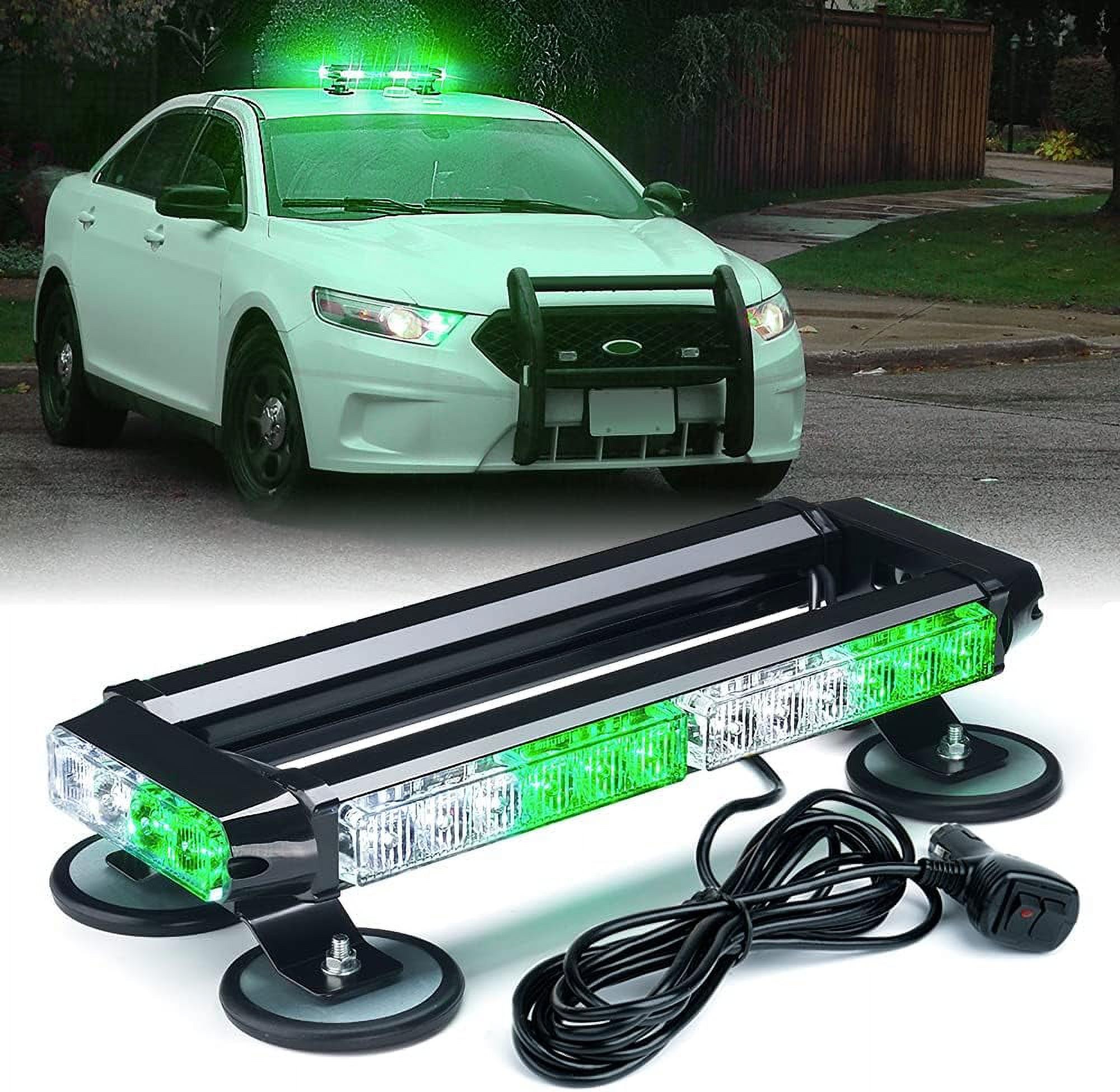 LED Strobe Rooftop Flashing Light Bar, Double Side Hazard Warning