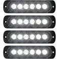 thumbnail image 1 of LED Strobe Warning Lights, 4Pcs 6LED Emergency Warning Lights Strobe Flashing Side Lights 12V 24V Front Rear Side Light Position Lamps, 1 of 7